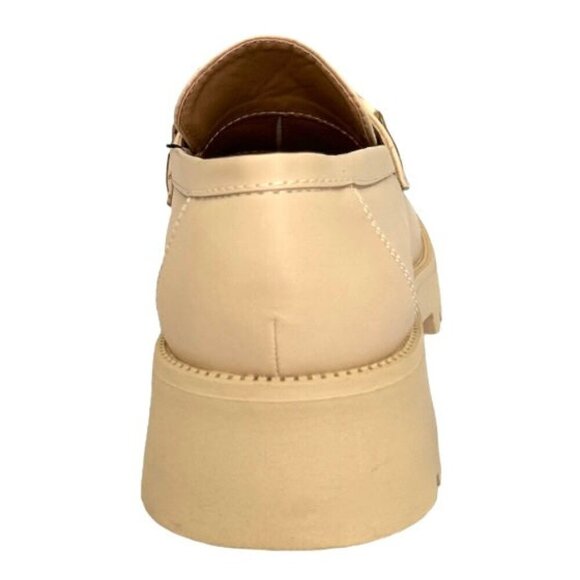 Mudd MELERI Women's Lug Sole Slip On Loafers Cream Size 8 - Picture 4 of 7